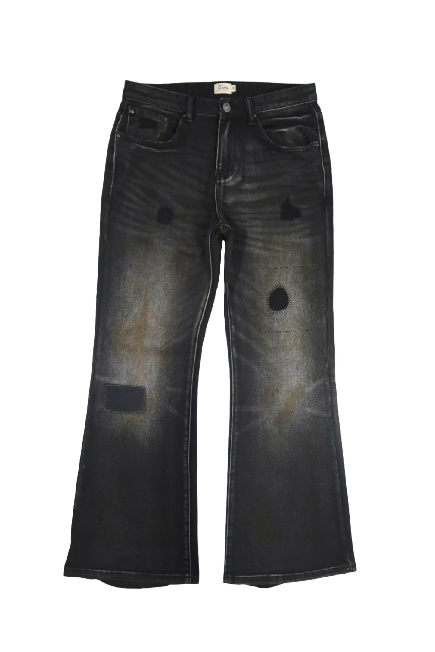 Patchwork Flare Denim