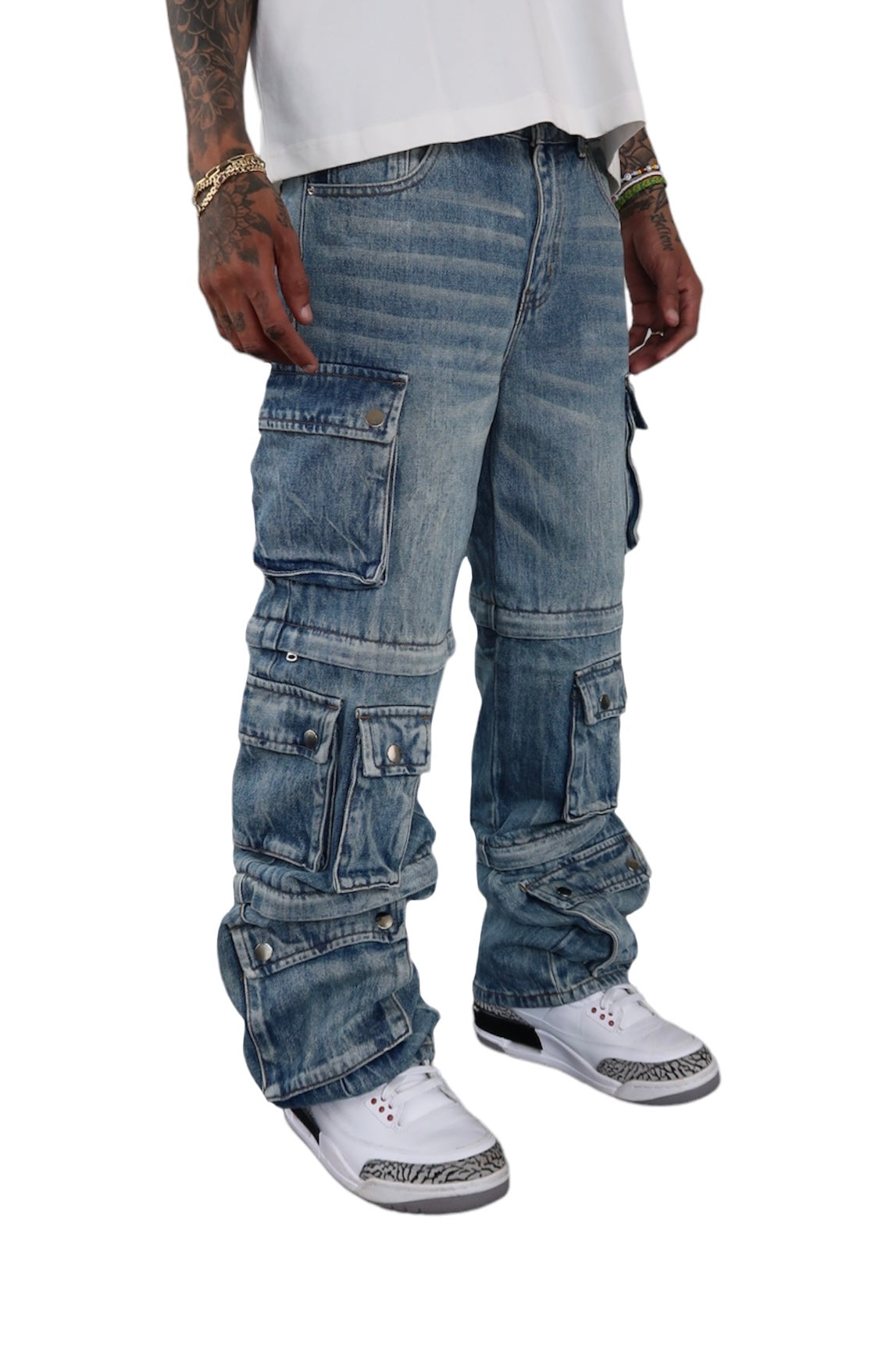 Denim Cargos