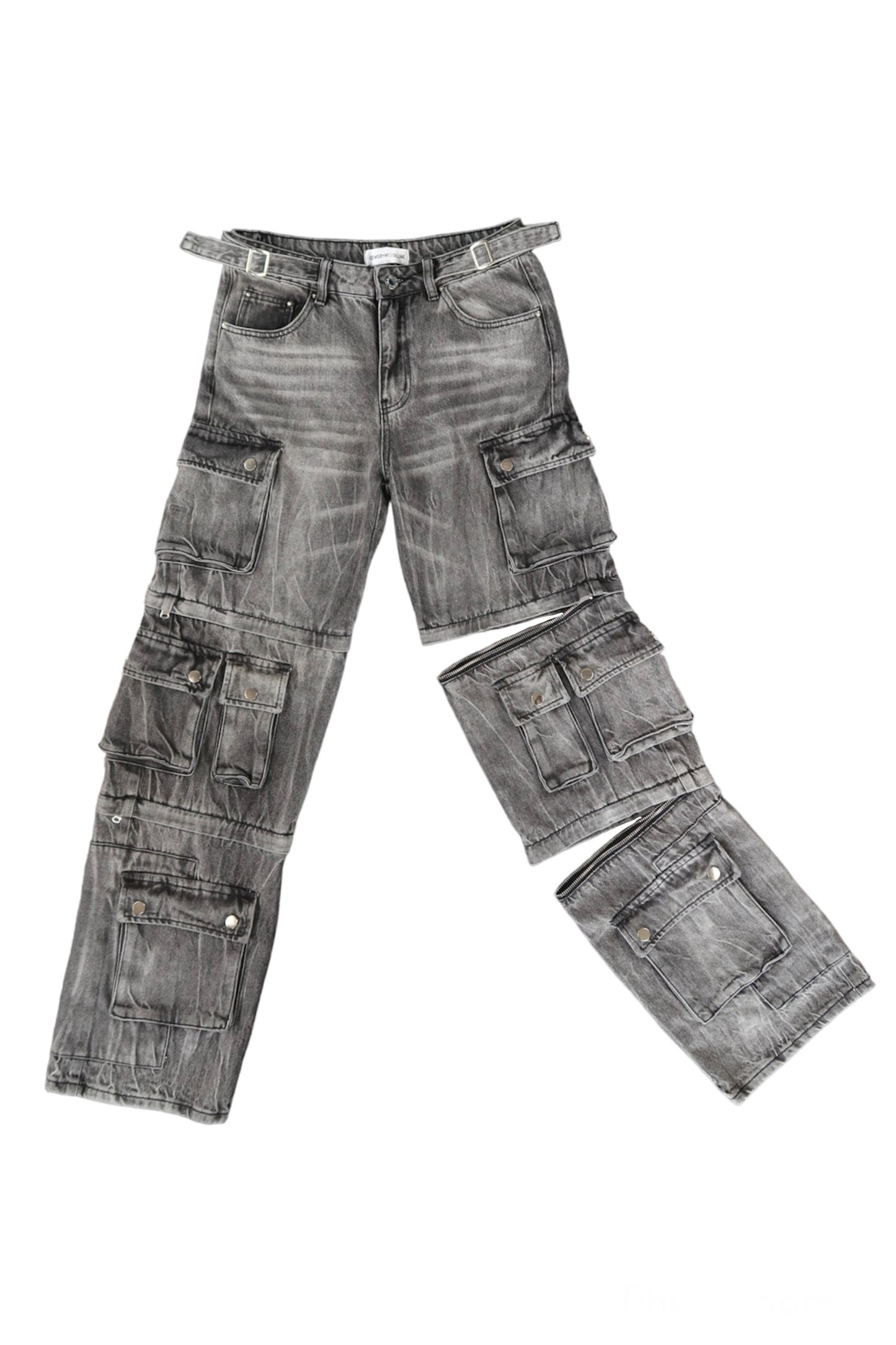 Black Denim Cargos