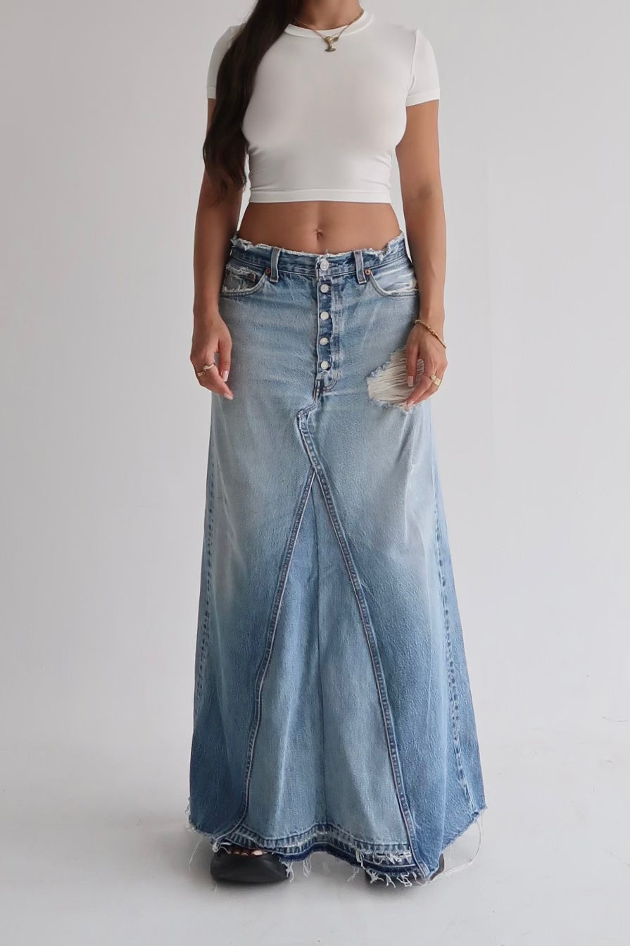 Reworked Levi’s Skirt