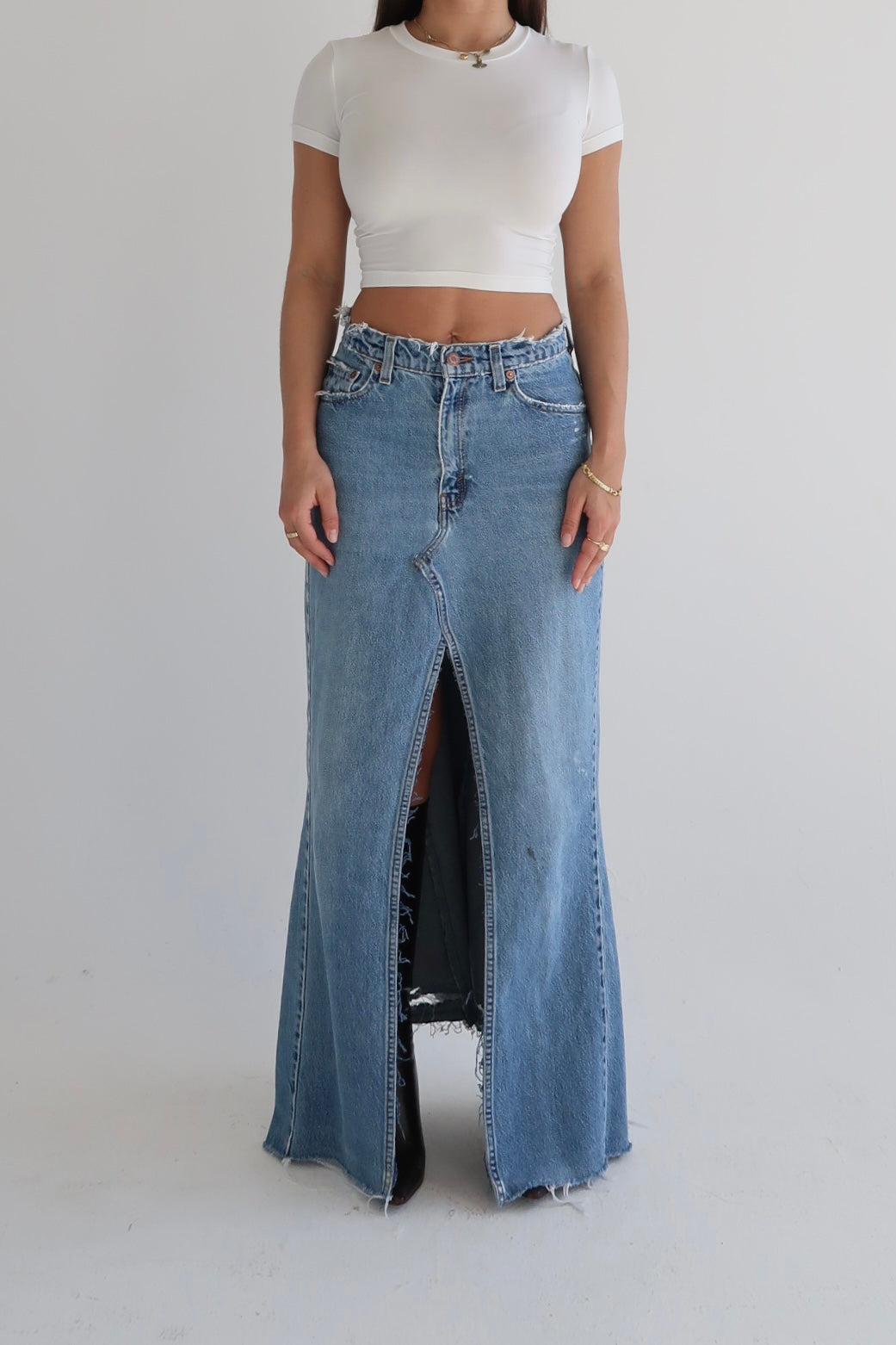 Reworked Levi’s Skirt