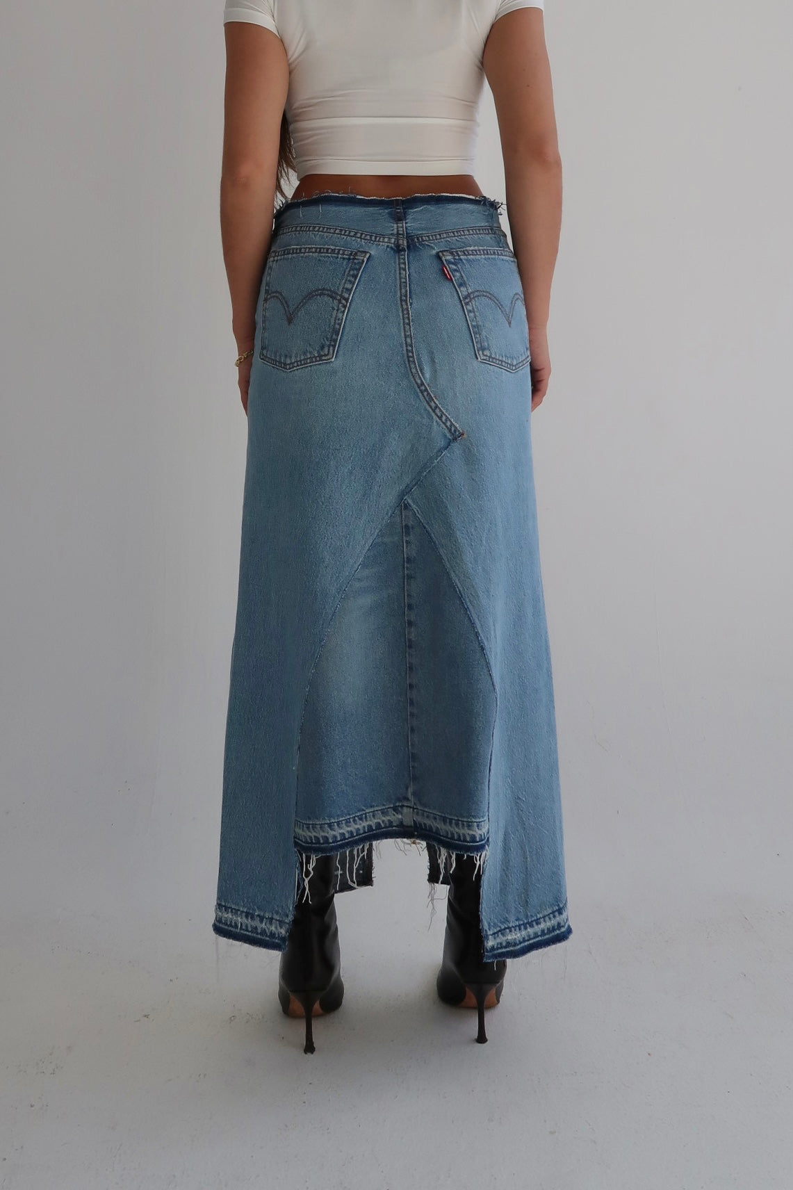 Reworked Levi’s Skirt