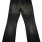 Patchwork Flare Denim