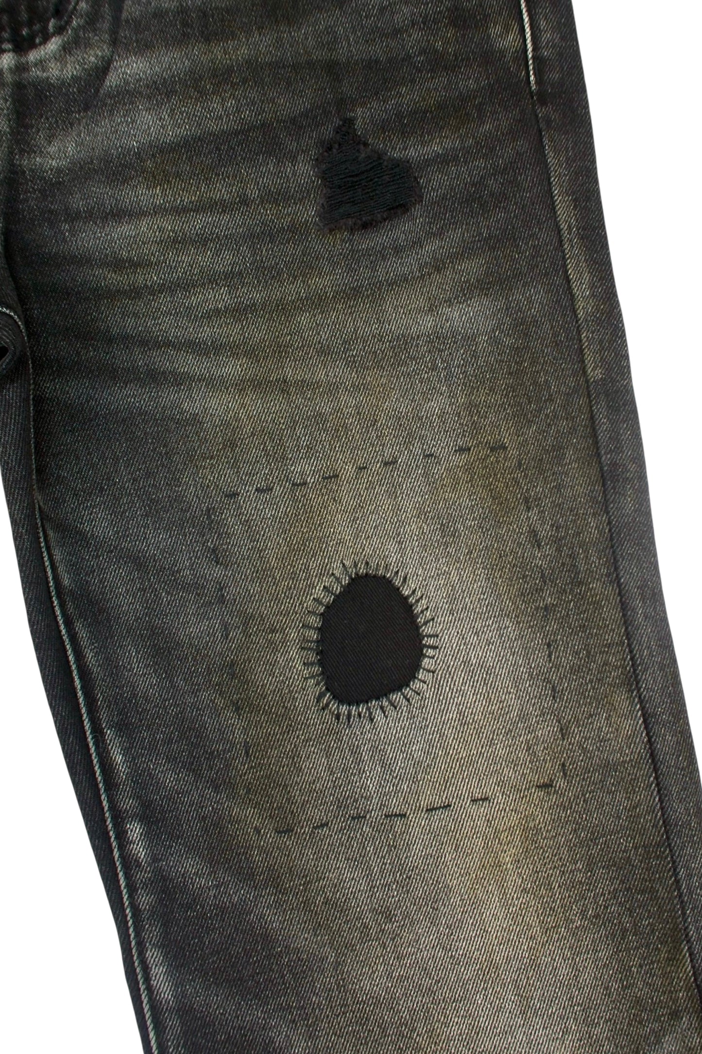 Patchwork Flare Denim