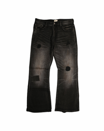 Patchwork Flare Denim
