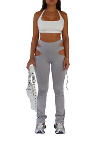Cut-Out Stretch Pants