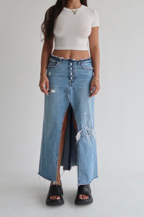 Reworked Levi’s Skirt