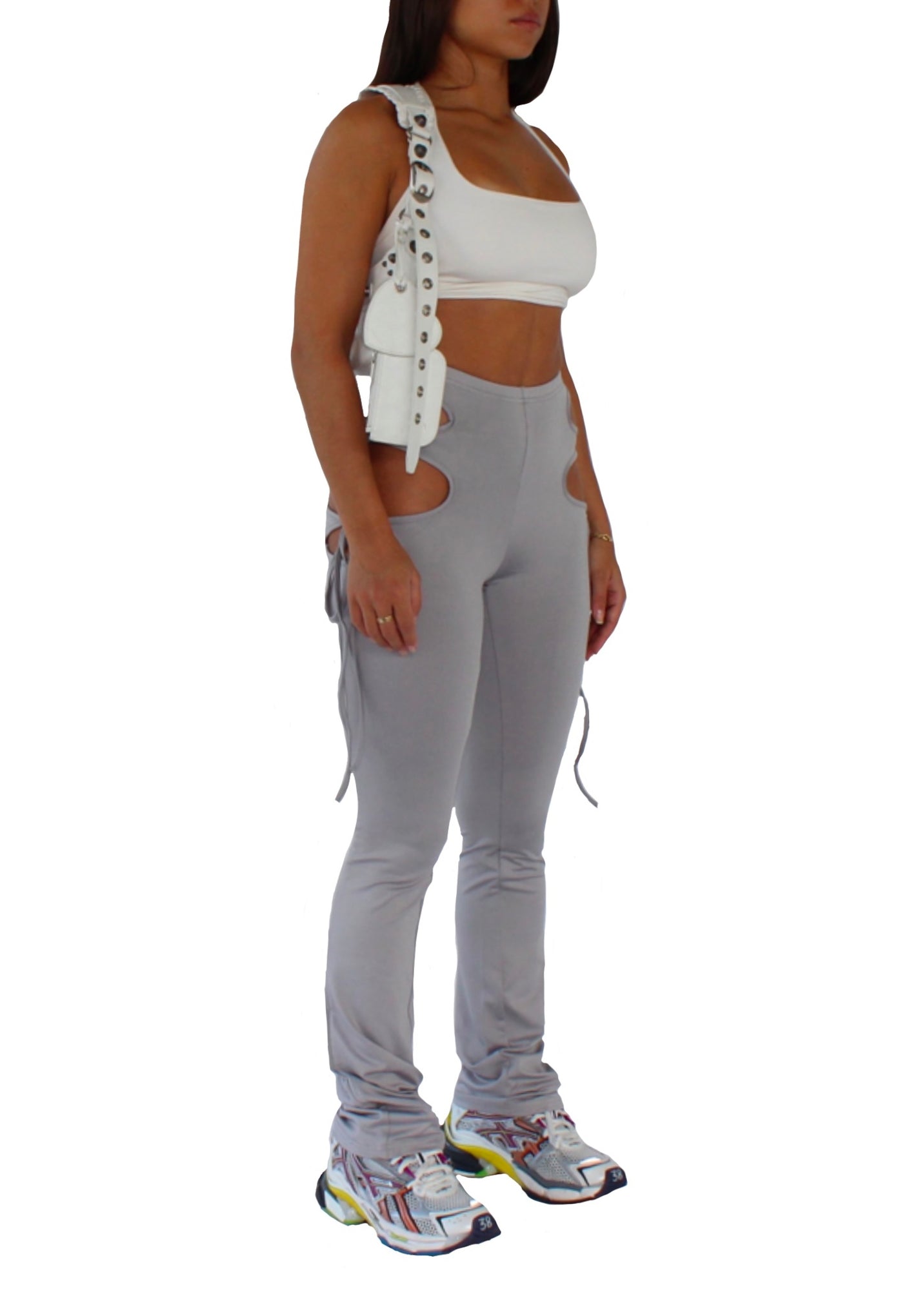 Cut-Out Stretch Pants