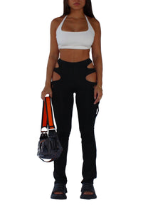 Cut-Out Stretch Pants