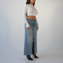 Reworked Patchwork Levi’s Skirt