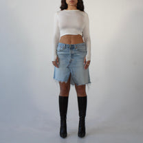 Reworked Levi’s Skirt