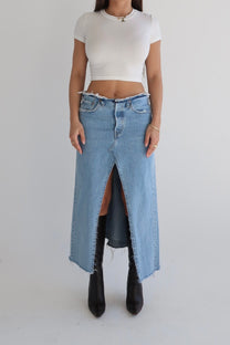 Reworked Levi’s Skirt