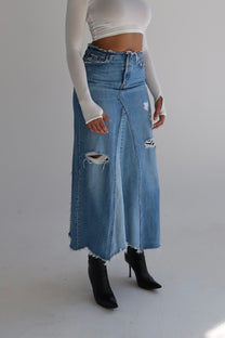 Reworked Levi’s Skirt