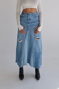 Reworked Levi’s Skirt
