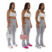 Cut-Out Stretch Pants