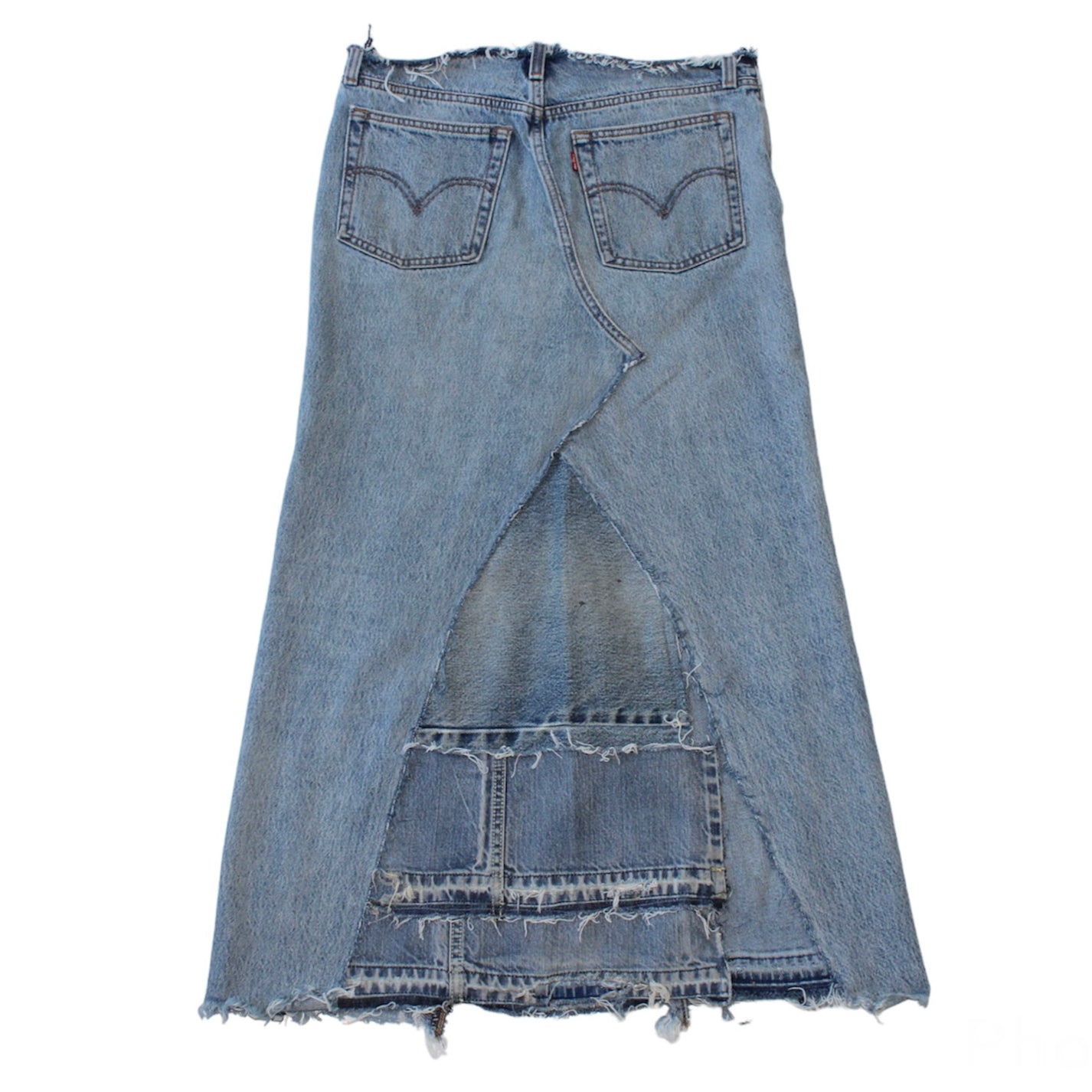 Reworked Patchwork Levi’s Skirt
