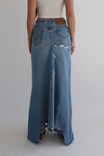 Reworked Levi’s Skirt