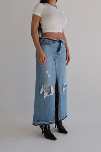 Reworked Levi’s Skirt
