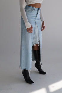 Reworked Levi’s Skirt