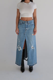 Reworked Levi’s Skirt