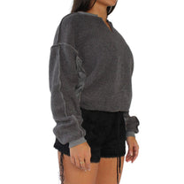 Cropped Reverse Sweatshirt