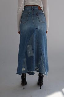 Reworked Levi’s Skirt