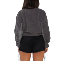 Cropped Reverse Sweatshirt