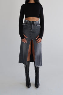 Reworked Levi’s Skirt