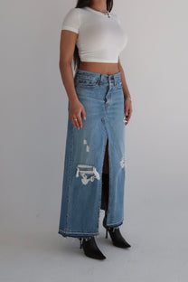 Reworked Levi’s Skirt