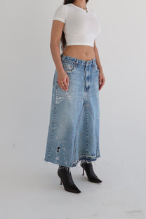 Reworked Levi’s Skirt